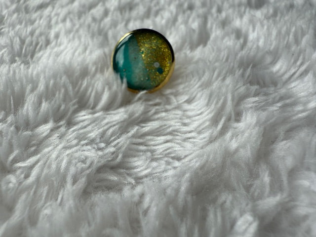 Gold & Turquoise Studs