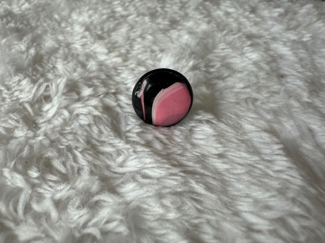 Black and Pink Studs