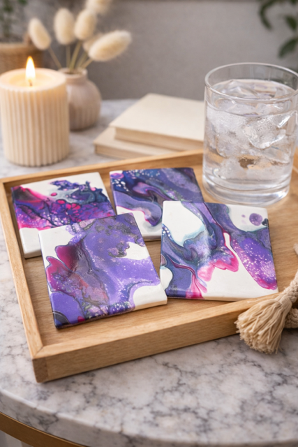 Softly Becoming - Set of 4 Coasters