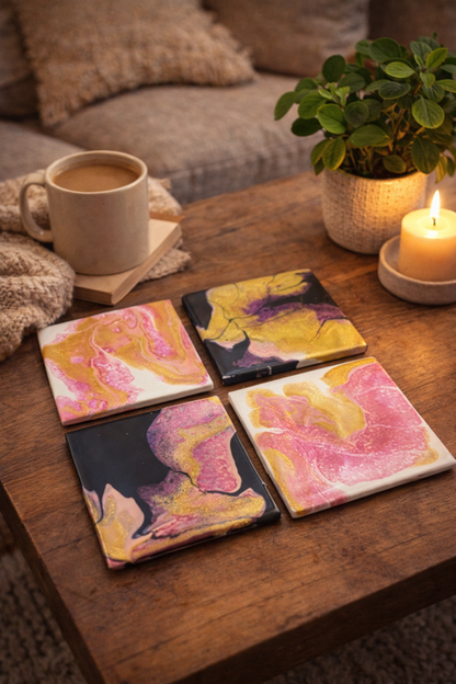 Soft Things Still Shine - Set of 4 Coasters