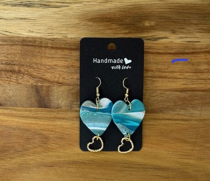 Tranquil Waters Heart Earrings