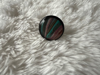 Black/Multi Color Studs