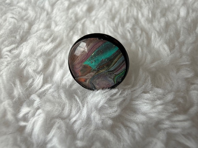 Black/Multi Color Studs
