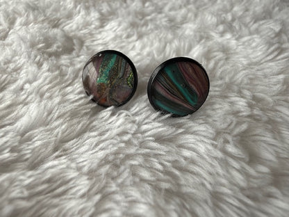 Black/Multi Color Studs
