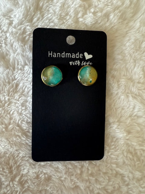 Gold & Turquoise Studs