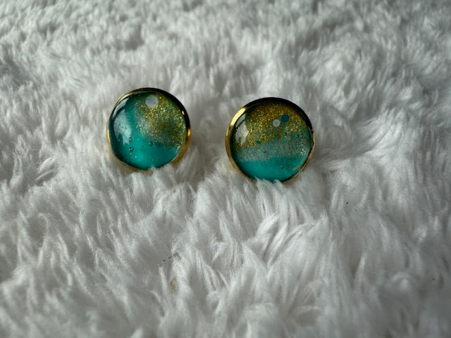 Gold & Turquoise Studs