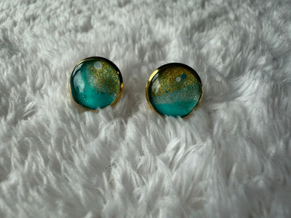Gold & Turquoise Studs