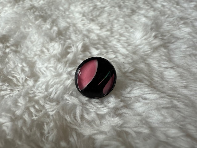 Black and Pink Studs