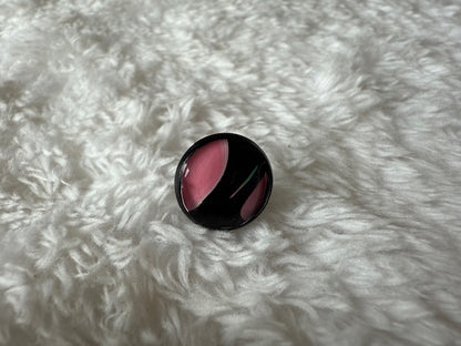 Black and Pink Studs
