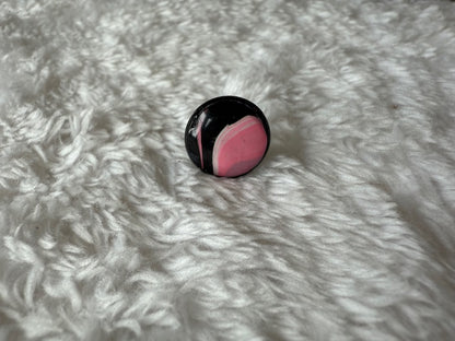 Black and Pink Studs