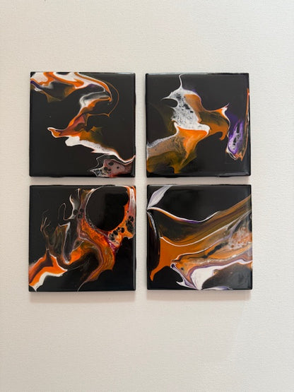 Quiet Flame - Set of 4 Coasters