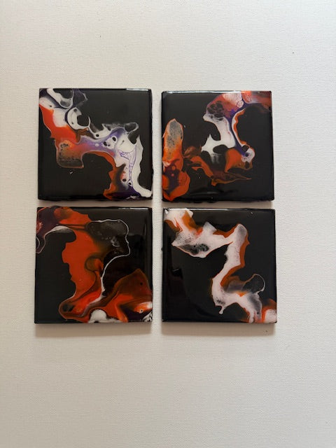 Ember Drift - Set of 4 Coasters