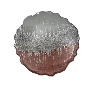 Midnight Frost Shimmer Coaster Set - Set of 4