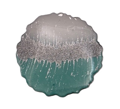 Midnight Frost Shimmer Coaster Set - Set of 4