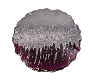 Midnight Frost Shimmer Coaster Set - Set of 4