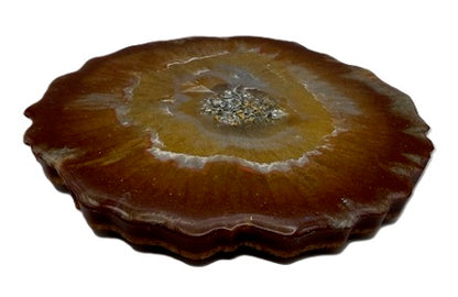 Warm Ember Geode Coaster Set - Set of 2