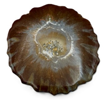 Warm Ember Geode Coaster Set - Set of 2