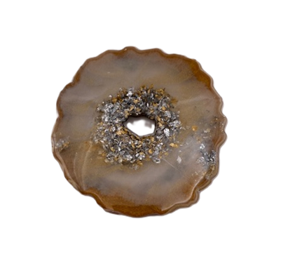 Golden Drift Bloom Coasters - Set of 2