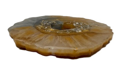 Golden Drift Bloom Coasters - Set of 2