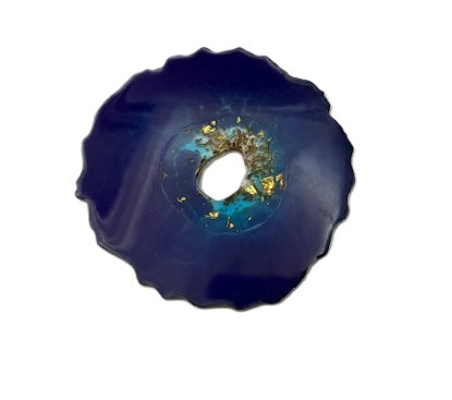 Midnight Tides Geode Coasters - Set of 2
