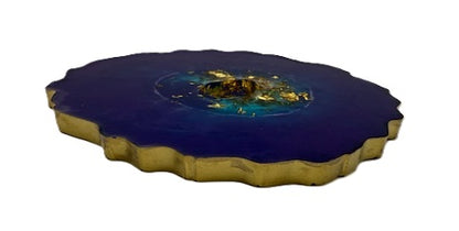 Midnight Tides Geode Coasters - Set of 2