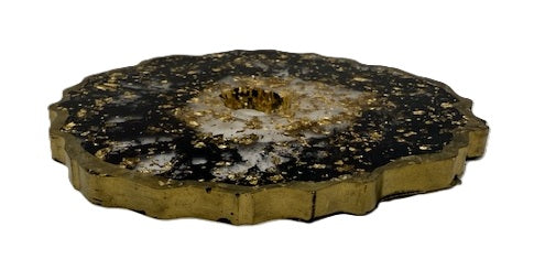 Midnight Ember Geode Coaster Set - Set of 2