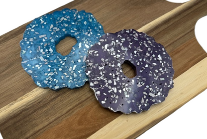 Twilight & Tide Geode Coaster Set - Set of 2