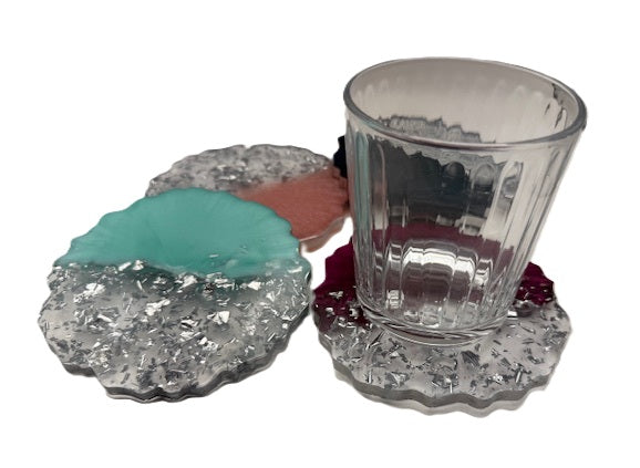 Crystal Bloom Quartet Coaster Set - Set of 4