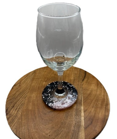 Midnight Blush Resin Bottom Wine Glass - Standard Base