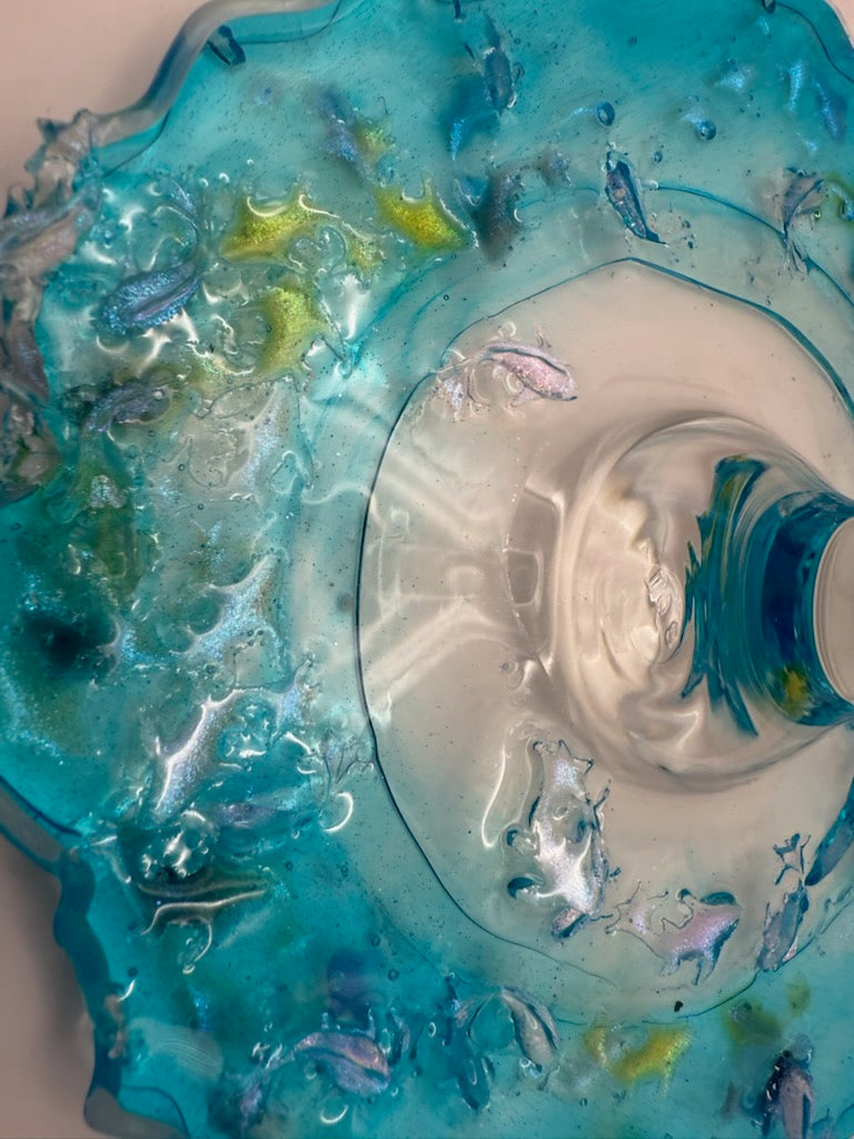 Under the Sea Wine Glass - Oversized Base
