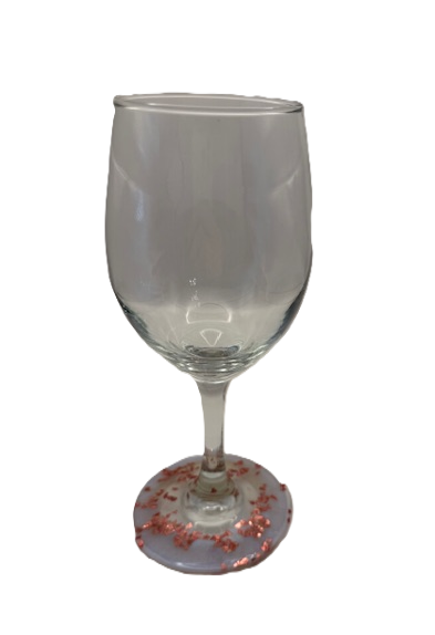 Rose Gold Pear Wine Glass - Standard Base