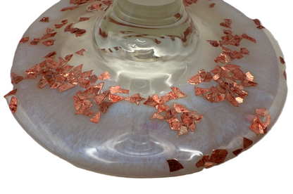 Rose Gold Pear Wine Glass - Standard Base