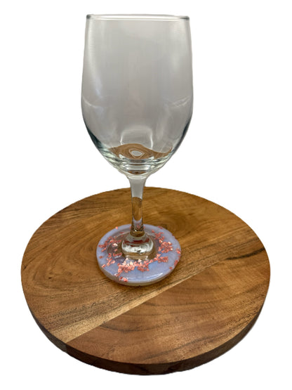 Rose Gold Pear Wine Glass - Standard Base