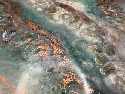 Copper Tide Geode Tray