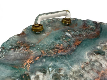Copper Tide Geode Tray