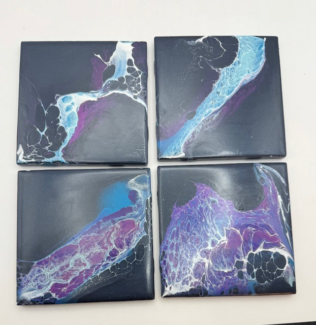 Midnight Calm - Set of Coasters